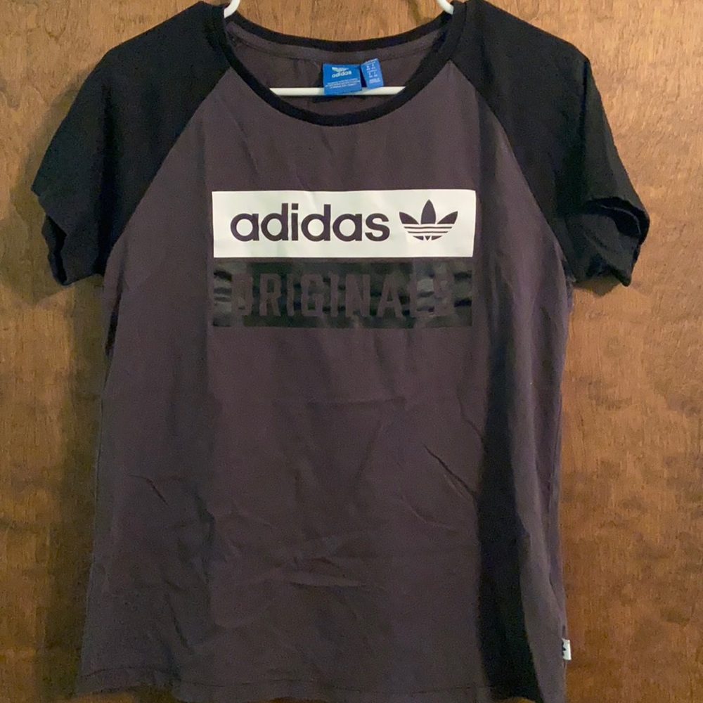 Black and Grey Adidas T-shirt